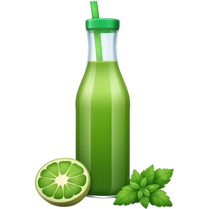 Bottled green juice emoji