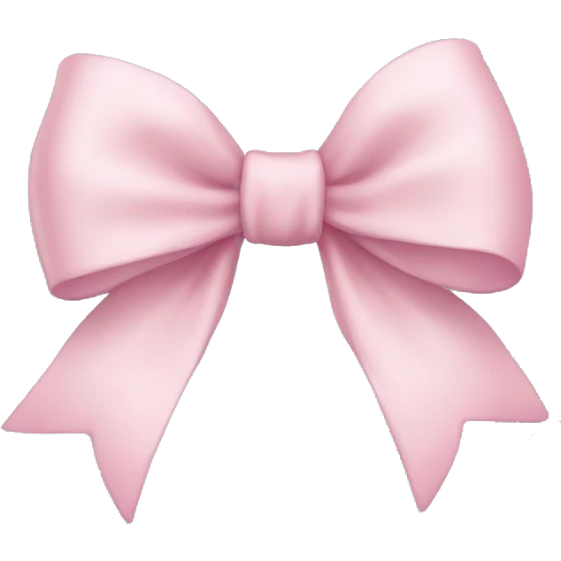 Light pink bow  emoji