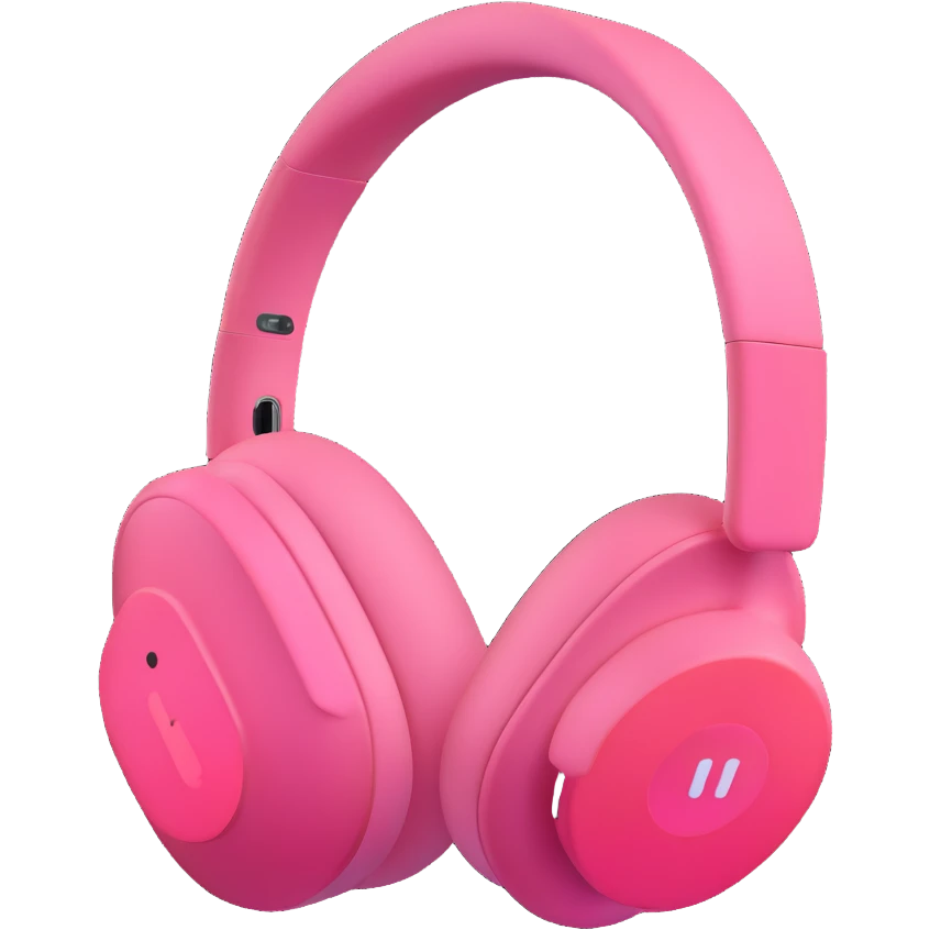 pink airpods max headphones emoji
