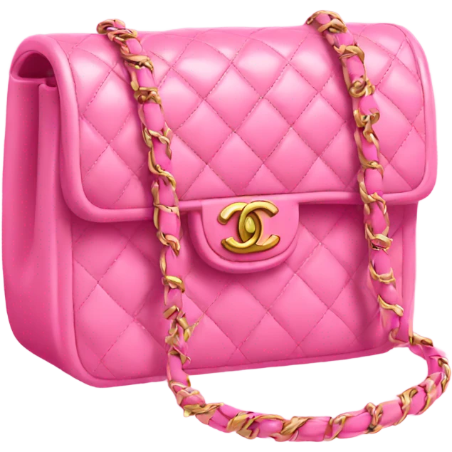 pink Chanel bag emoji