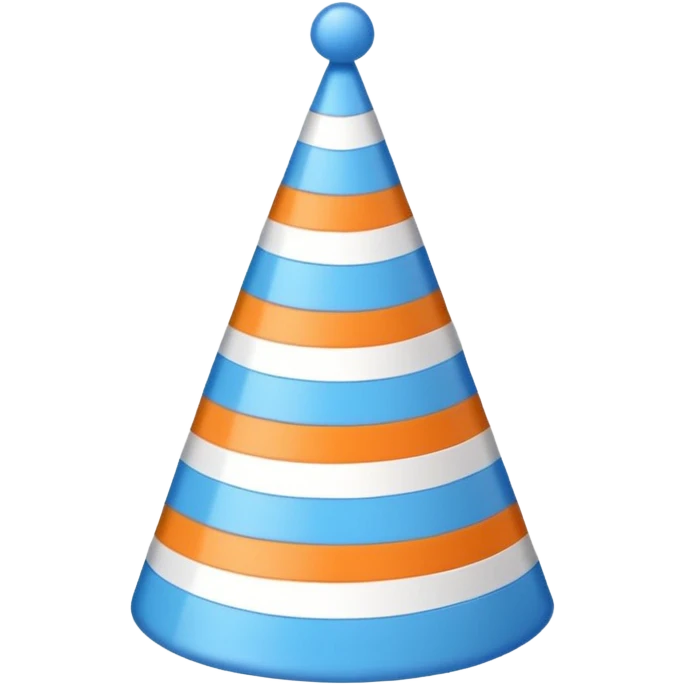 blue birthday hat emoji