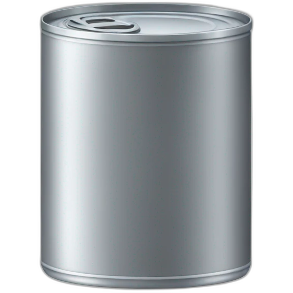 can of tuna, top view  emoji