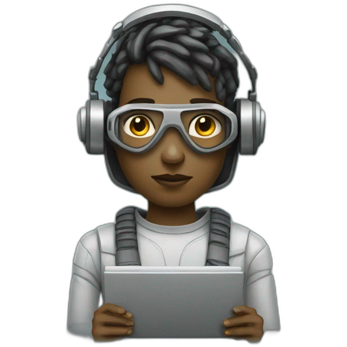 dystopian world robot programmer emoji
