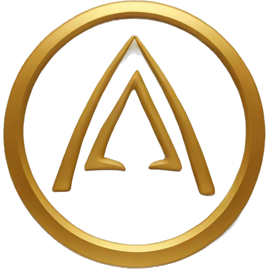 A round golden circle with InshaAllah written inside emoji
