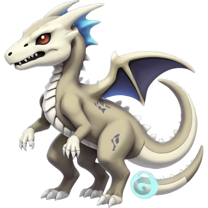 Nebulae Gothic Spooky Marowak-Salandit-Cubone-Duskull-Noibat-Fakémon-hybrid-creature (full body)  emoji