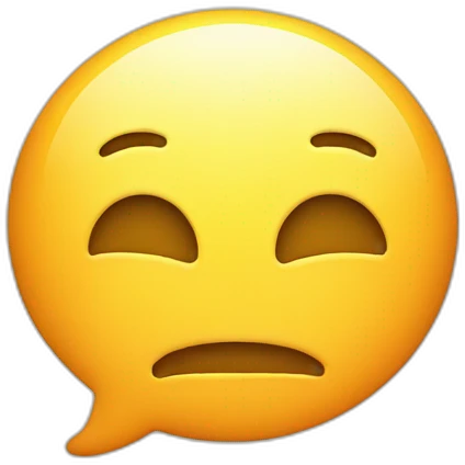 Chat bubble with exclamation emoji