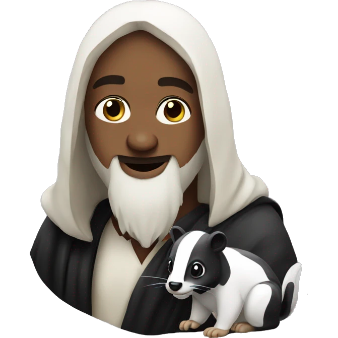 Jesus And skunk emoji