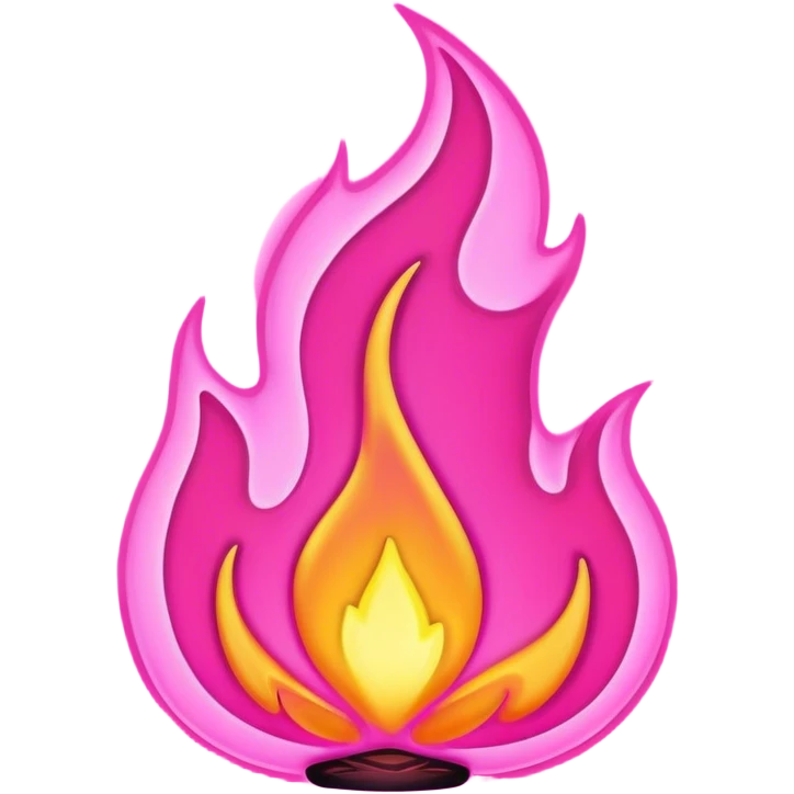 outline-pink-neon-flame emoji