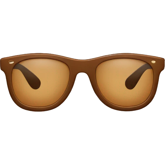 brown thin sunglasses emoji