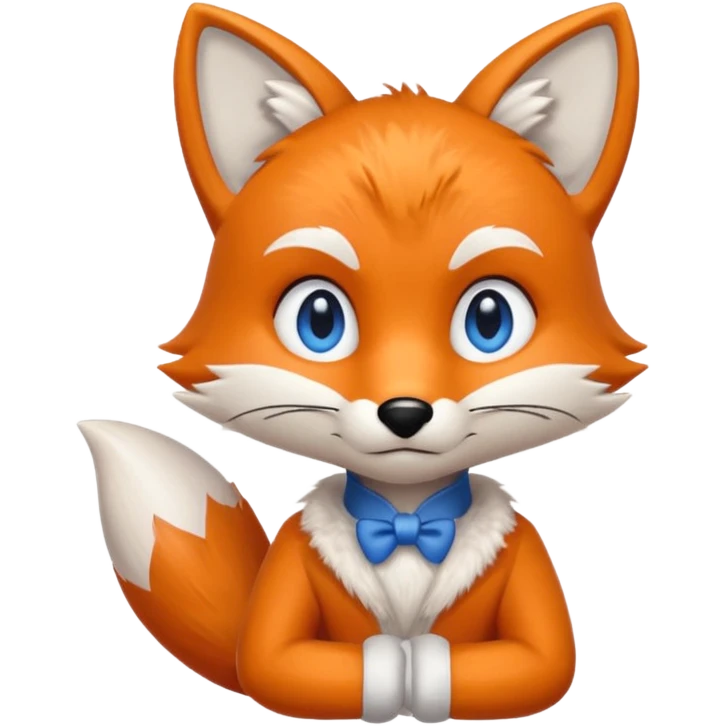 Tails the fox in sonic emoji