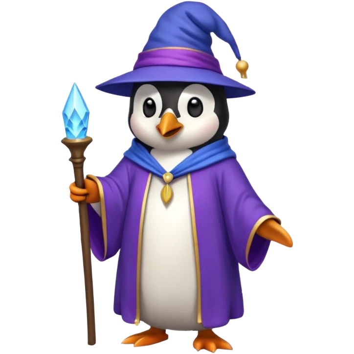 Penguin Wizard emoji