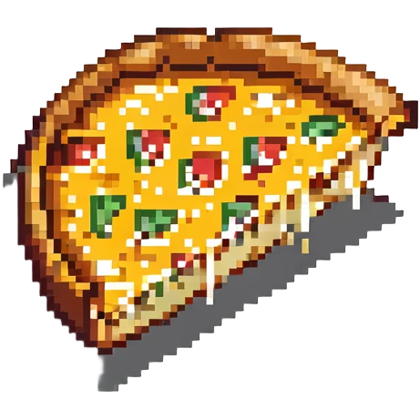 pizza slice with cheese emoji