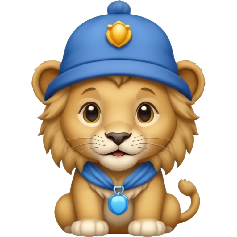 blue hats, baby lion emoji