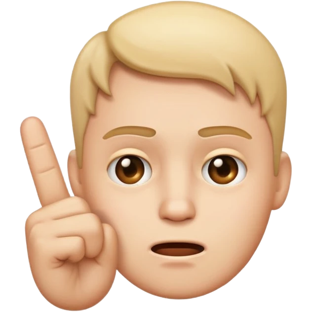 emoji an unimpressed face giving the middle finger. i phone emoji