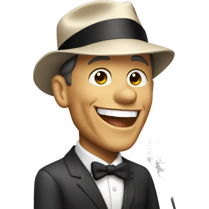 Frank Sinatra singing emoji