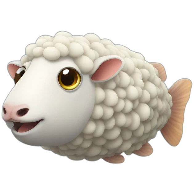 sheep-fish emoji