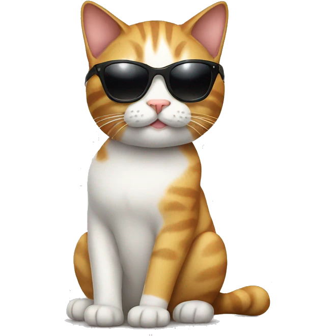Cat with sunglasses emoji