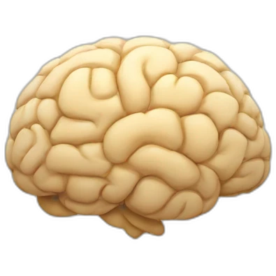 Smart brain emoji