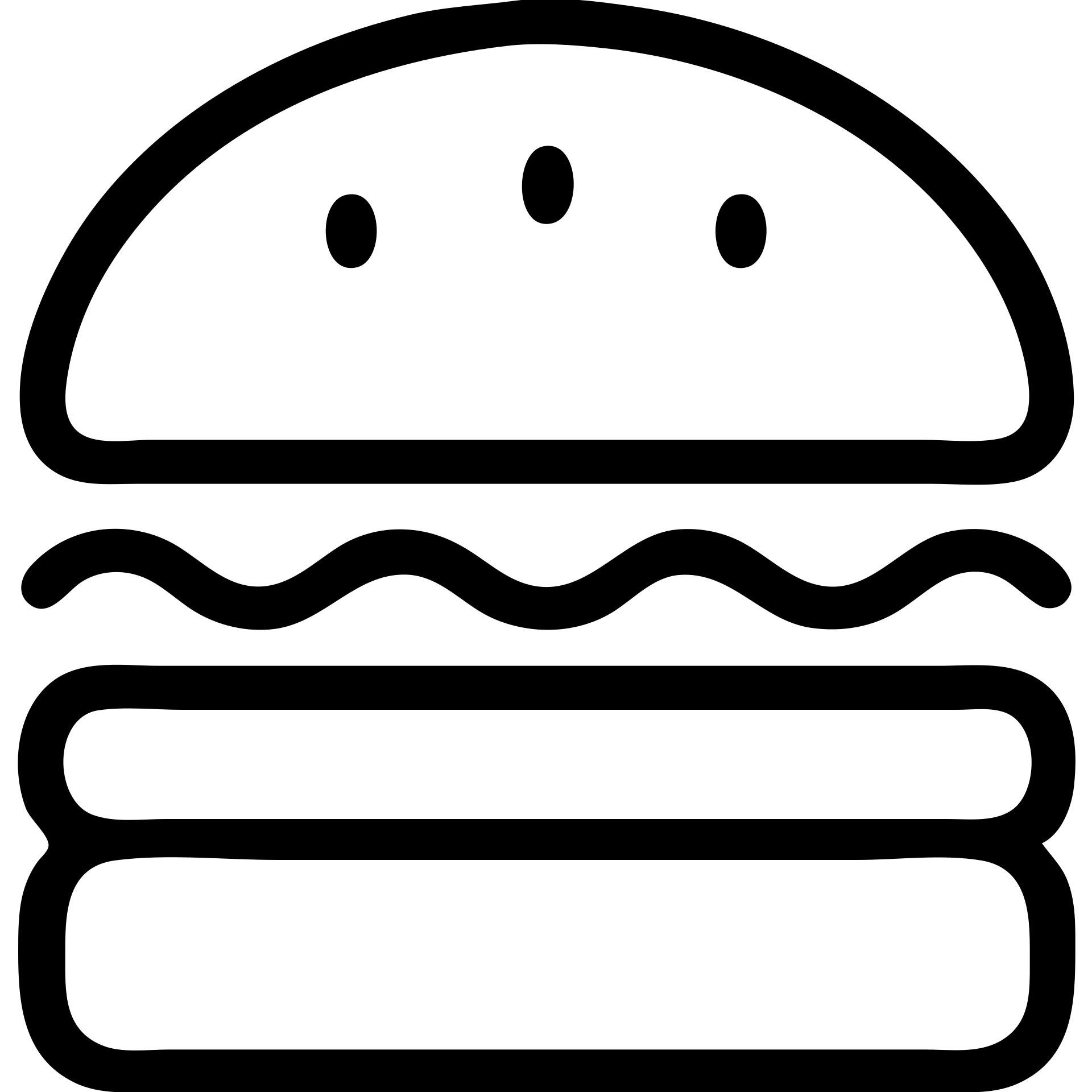 burger icon, outlined, no fill, classic icon look emoji