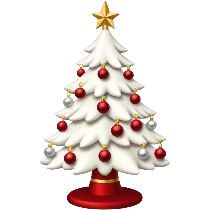 White Christmas tree emoji