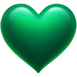 Dark green heart sparkles  emoji