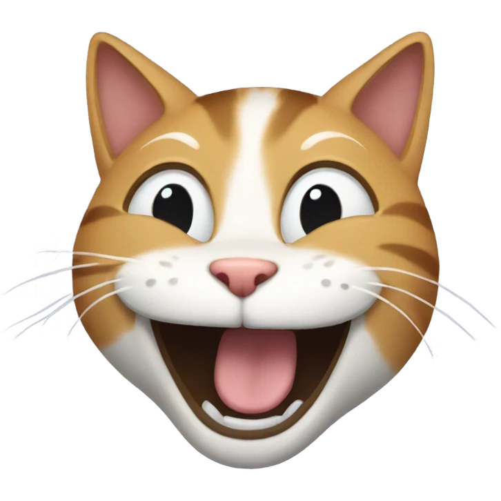 Cat laughing  emoji