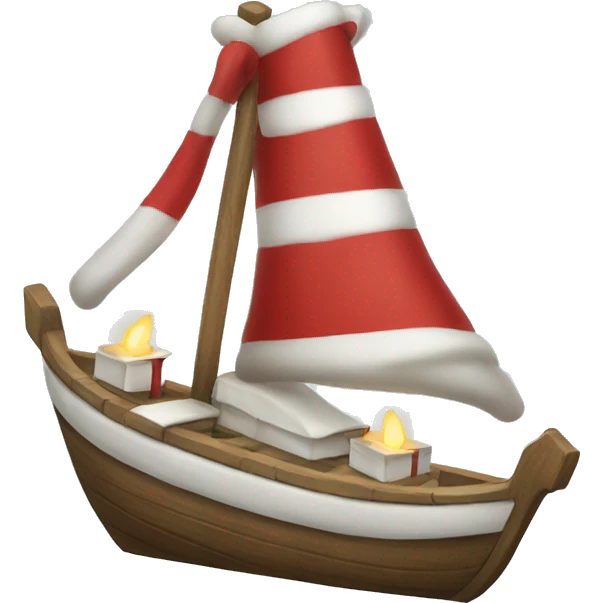 christmas boat emoji