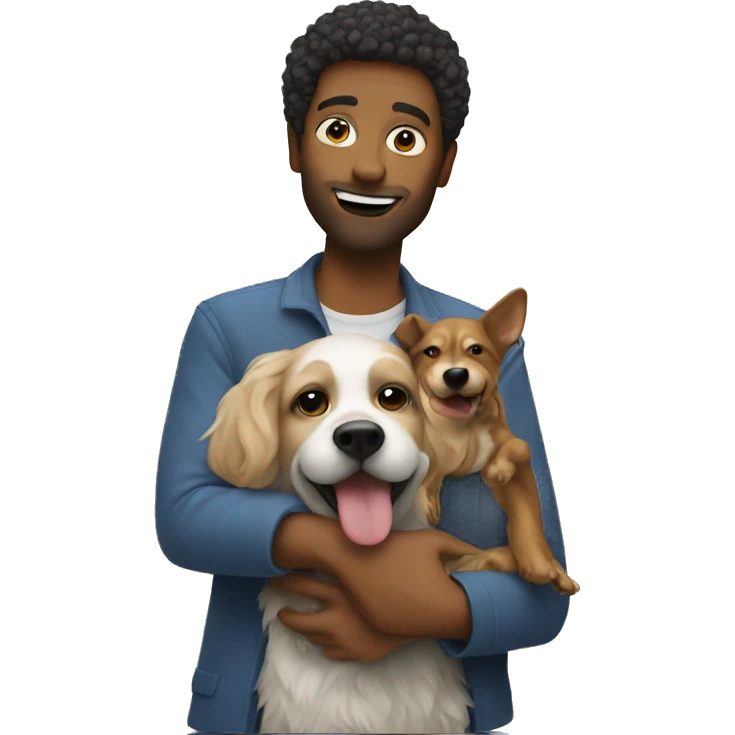 Singer with dog emoji