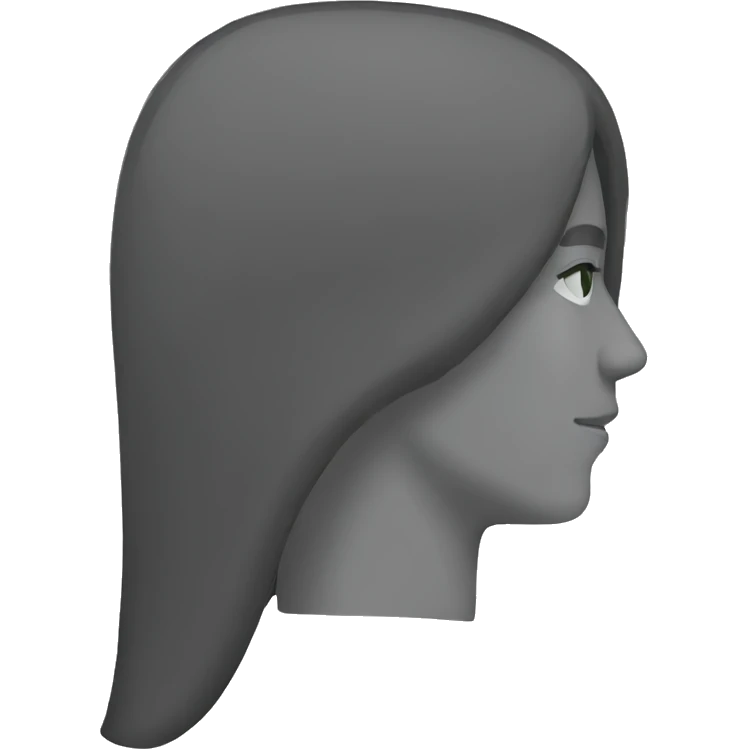 profile long hair emoji