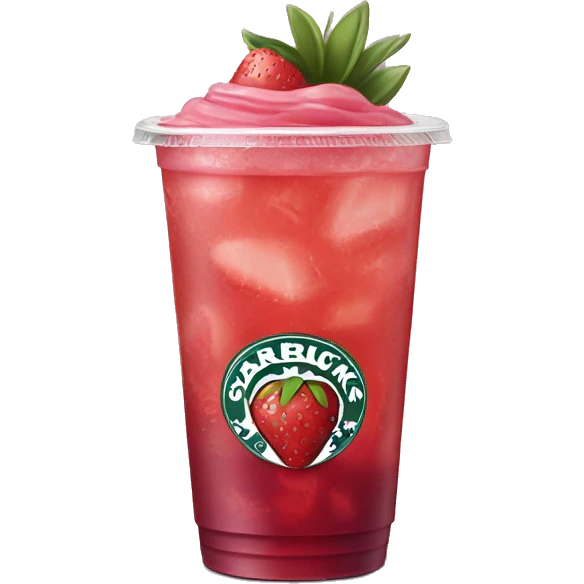 Starbucks strawberry acai lemonade  emoji