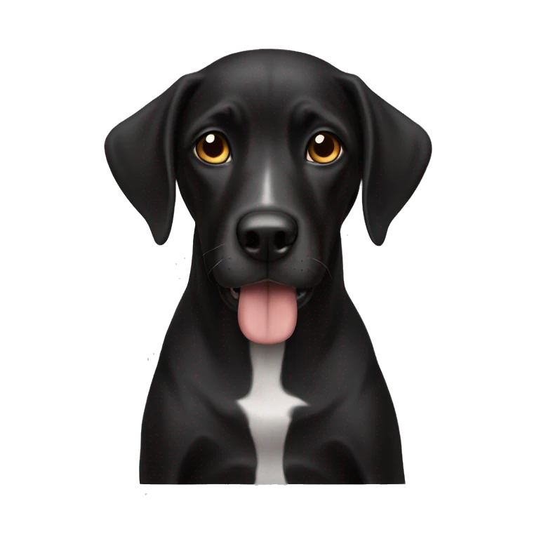 perro negro  emoji