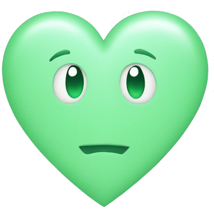 green pastel heart emoji