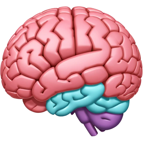 brain: 3d Icon with color of D0B8FF
 emoji