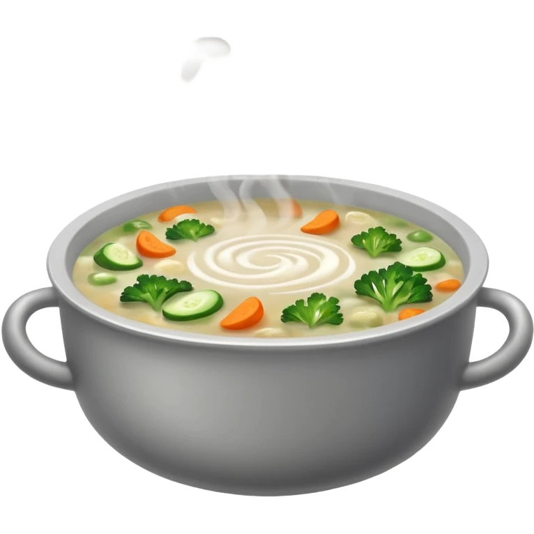 smoke coming through soup emoji