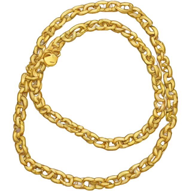 gold chain necklace emoji