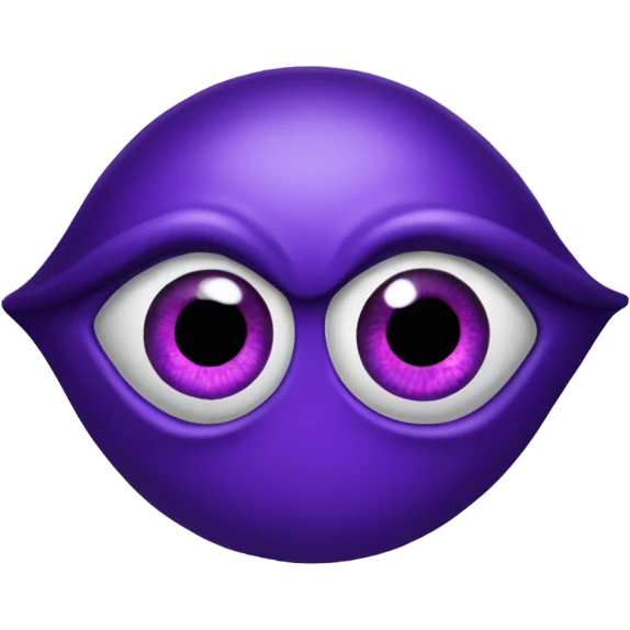 purple evil eye emoji