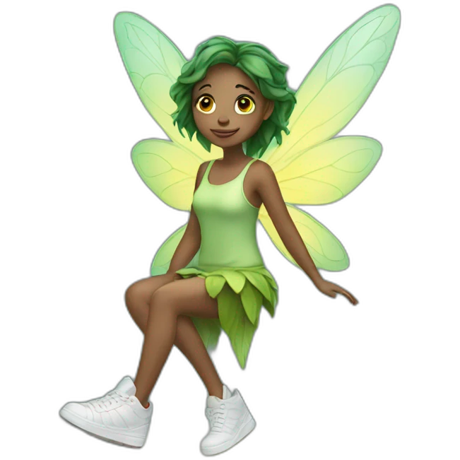 Fairy with sneakers  emoji