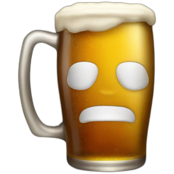 Chat-drink-beer emoji