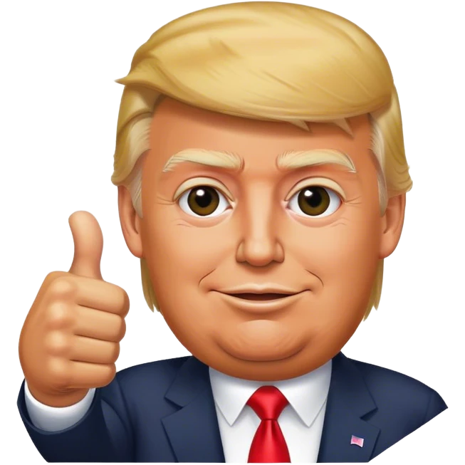 Trump thumbs up emoji