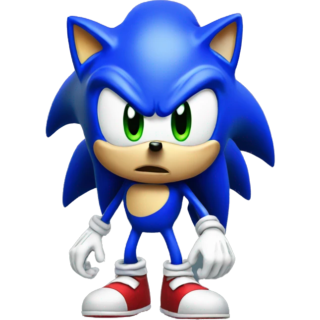 Creepy Sonic emoji