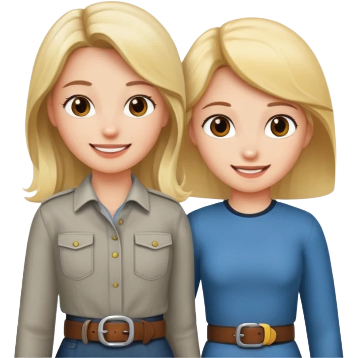 Girl belt over in front of the guy emoji