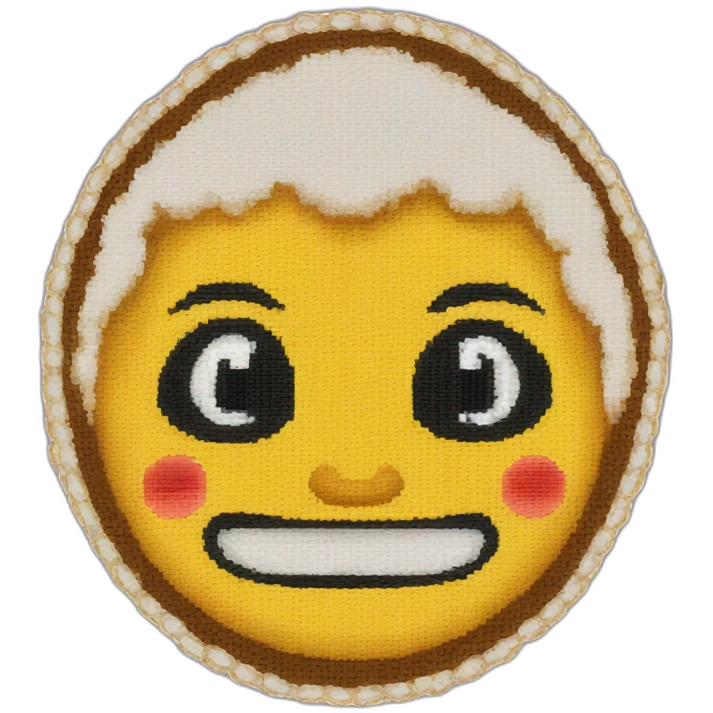 cross stitch emoji
