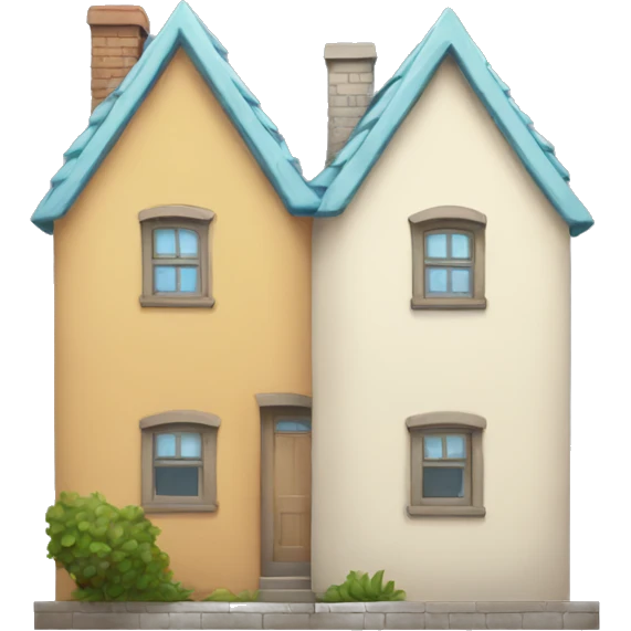two houses next to eachother emoji
