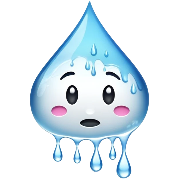 404 error sign splashed with water, dripping wet emoji