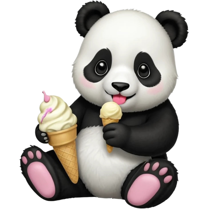 panda eating desert emoji