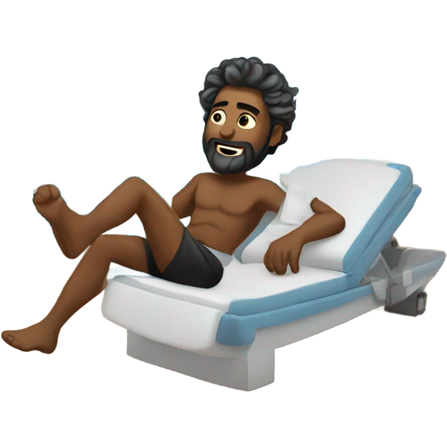 Zeus relaxing on a cruise ship emoji