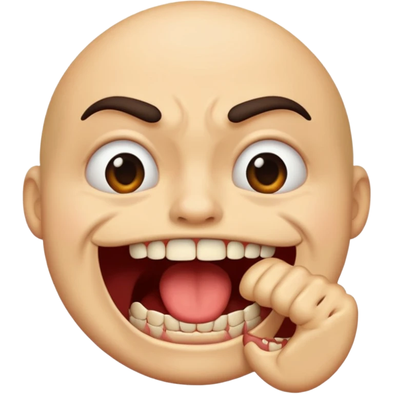 Biting emoji