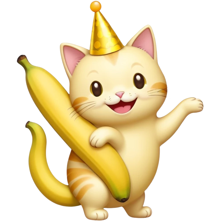 birthday banana cat sticker emoji