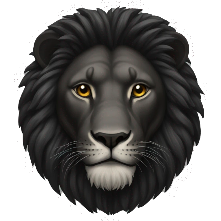 black lion emoji