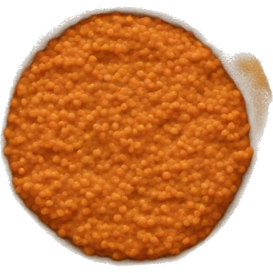 Red lentils stew on injera emoji